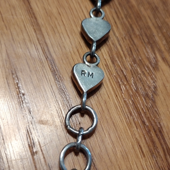 Sterling hand enameled designer bracelet - Picture 9 of 16